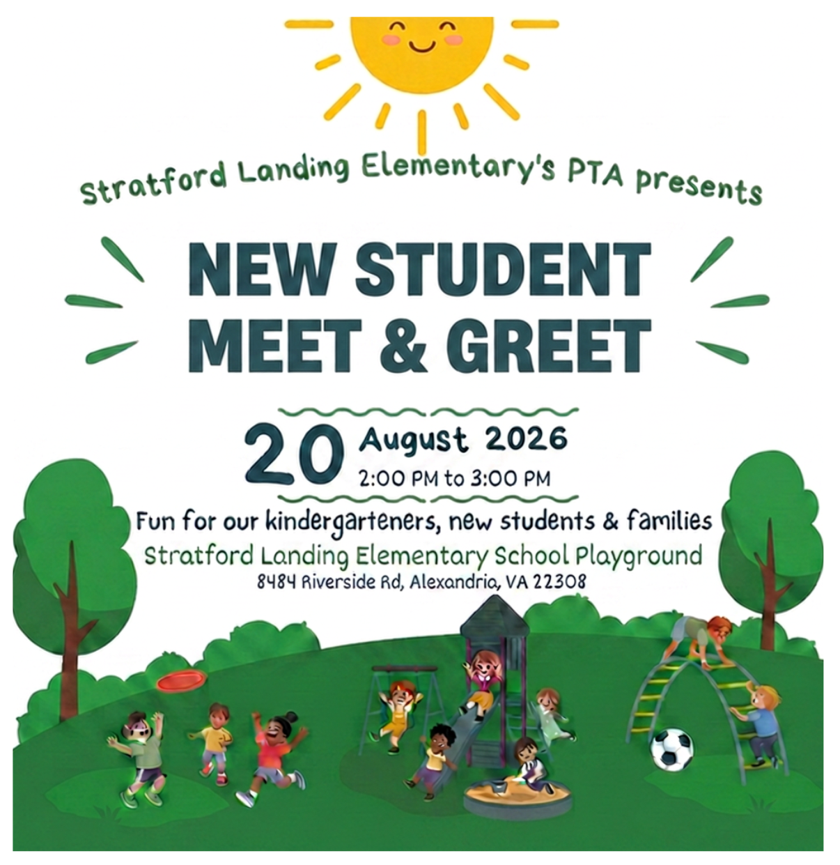 New Student Meet & Greet — Thursday, August 20