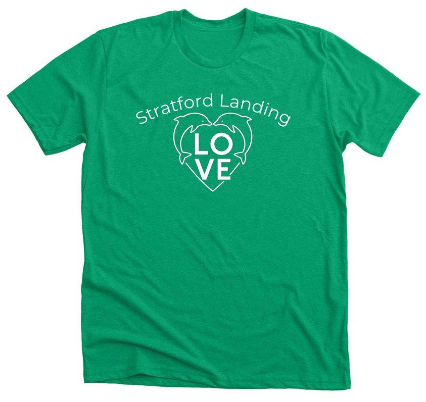 Green Stratford Landing LOVE t-shirt