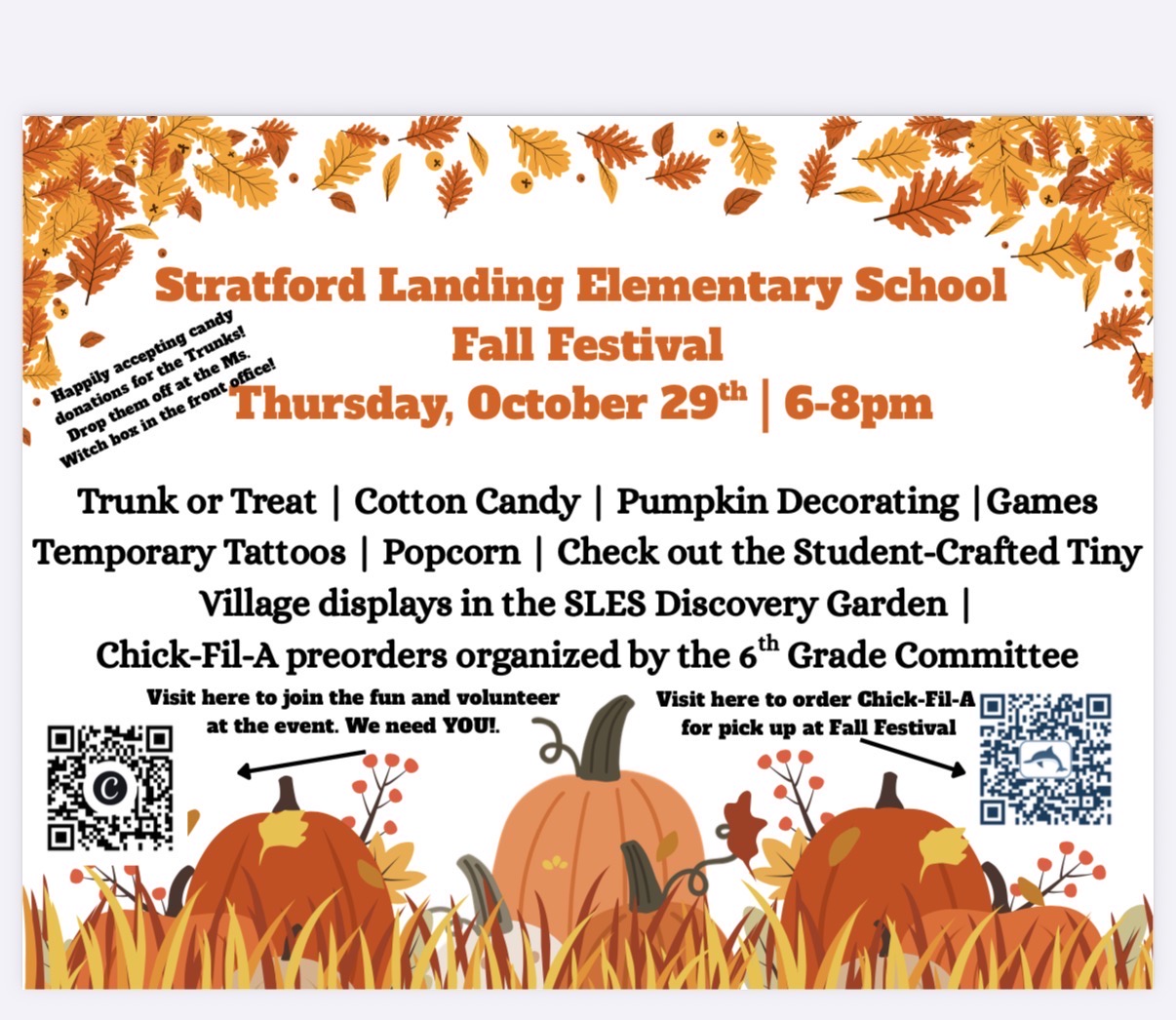 Fall Festival — Thursday, October 29